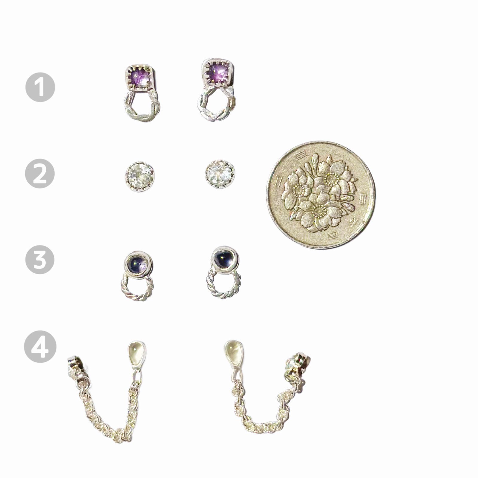 silver studs ice collection