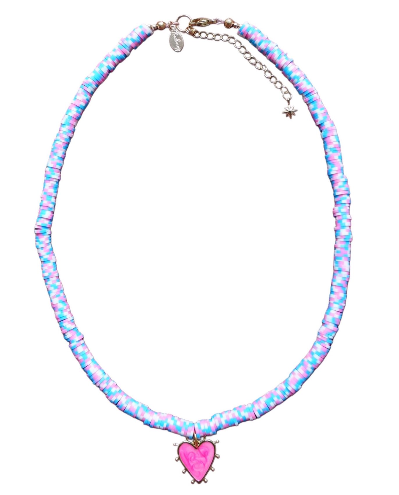 Heart Guide Charm Necklace (Pink)