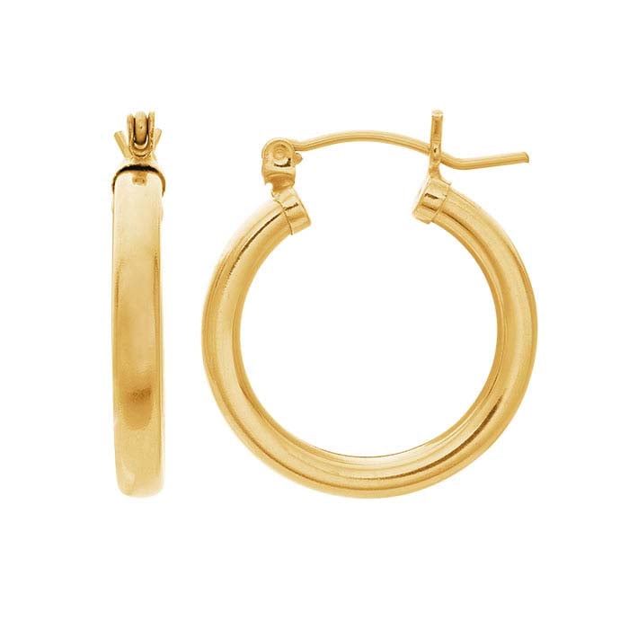 1420-Yellow-Gold-Filled-3mm-Tubing-Hoop-Earrings