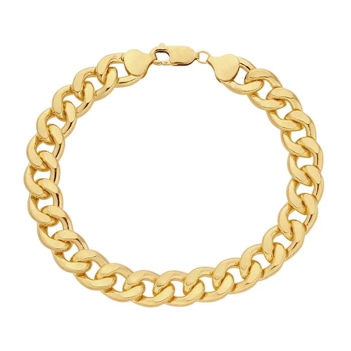 Yellow Gold-Filled Curb Chain Bracelet