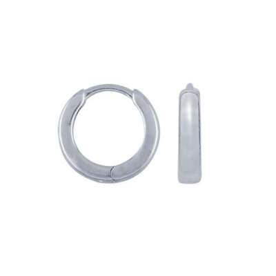 Sterling Silver 12mm Huggie Hoop Earrings
