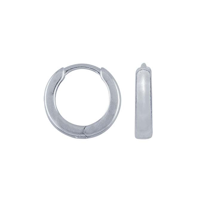 Sterling Silver 12mm Huggie Hoop Earrings