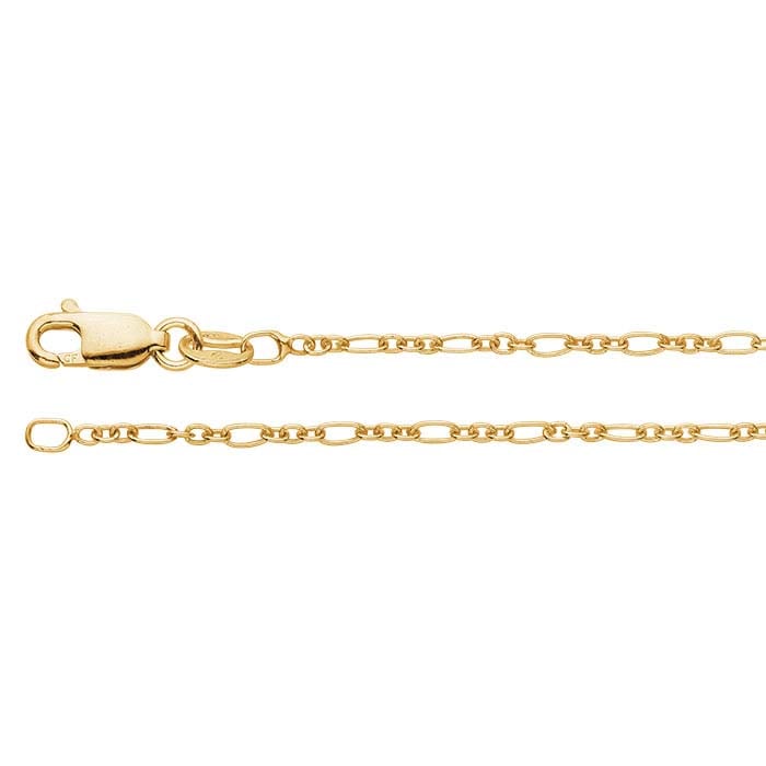 Yellow Gold-Filled 1.75mm Long & Short Chain